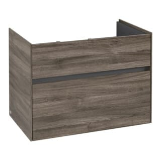 V&B Waschtischunterschrank Collaro 75,4x54,6x44,4cm, WT mittig, stone oak