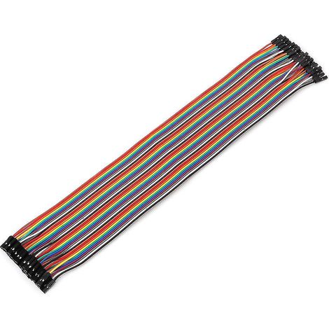 40 Buchsen-buchsen-steckverbinder Für 30 Cm Lange Dupont-kabel, 1 Buchse-1 Pin