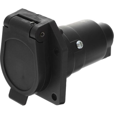 7-poliger 12v 7-poliger Runder Anhängerstecker-adapter (us-standard) – Schwarz