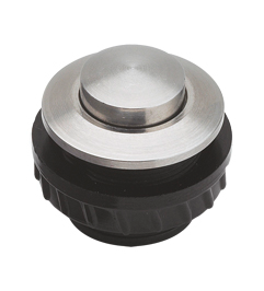 Grothe Klingeltaster rund 11,5mm Knopf V2A, Hülse V2A PROTACT 450 VA