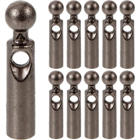 11 Metallperlen Für Die Spitzen Von Faltschirmen – 1,4 X 0,2 Cm