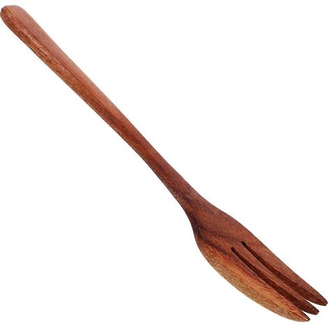 Glatte Küchengabel Aus Holz Mit Langem Griff, Rührgabel – 16,50 X 3,00 X 1,00 Cm
