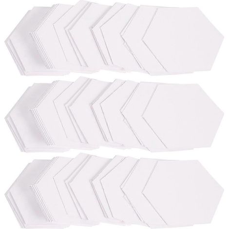 300 Papierschablonen Für Patchwork, Zuschnitt Und Quilten – 7 X 6,2 Cm – Weiß