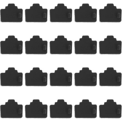 20 Staubschutzkappen Für Rj45-routeranschlüsse, Ethernet-schnittstellenkappen Für Hubs – 1,50 X 1,00 X 0,50 Cm – Schwarz