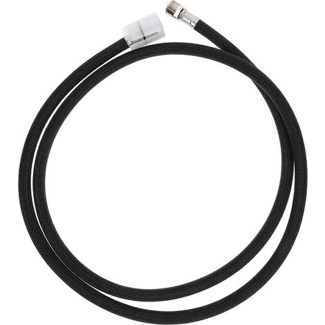 1,5 Meter Langer Nylon-wasserschlauch Mit Ausziehbarem Stöpsel Und Wasserhahn. – 150 X 2,4 Cm – Schwarz