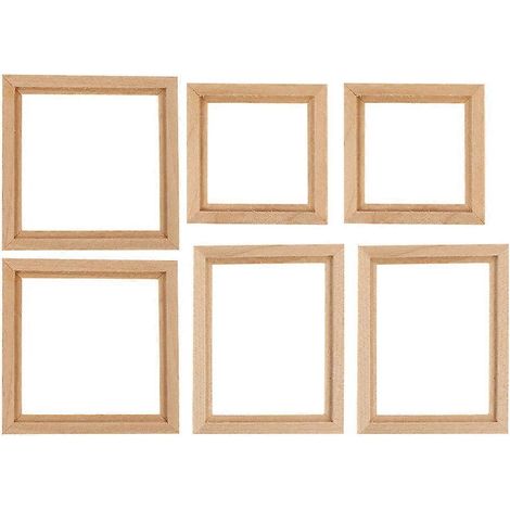 Set Mit 6 Mini-bilderrahmen In Form Einer Mikrolandschaft – 7,6 X 6,1 X 0,2 Cm