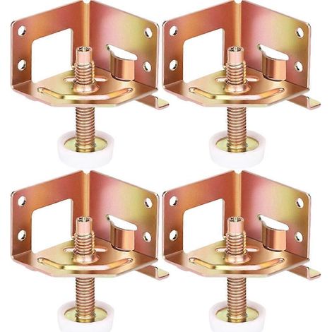 4er-set Verstellbare Nivellierfüße Für Gartenmöbel – 4,50 X 3,80 X 3,80 Cm – Roségold