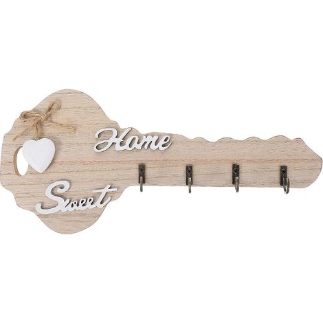 Retro-wandhaken Aus Holz In Schlüsselform (1 Stück) – 30,50 X 14,00 X 0,80 Cm