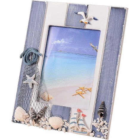 Einfacher Holzbilderrahmen Im Mediterranen Stil, Kreativer Fotohalter Für Wohnzimmer, Arbeitszimmer Oder Büro – 20 X 16 Cm – Verschiedene Farben