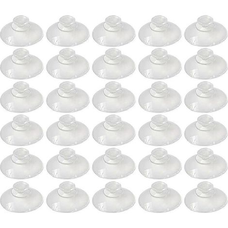 100er-packung Professionelle Saugnäpfe Für Glas Und Kunststoff. – 3 X 3 X 1 Cm – Weiß