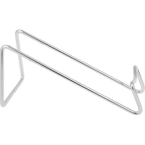 Weinregal Aus Schmiedeeisen, Bierflaschenregal, Weinflaschenaufbewahrungsregal, Ideal Für Küchen- Und Bartheken (glänzendes Silber) – 19,00 X 8,50 X 6,00 Cm