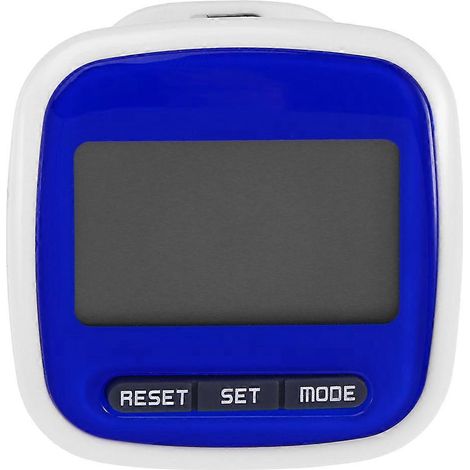 Multifunktionaler Taschen-schrittzähler Mit Led-display Und Schrittzähler (blau) – 5,00 X 5,00 X 2,50 Cm – Rot
