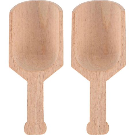 Set Mit 2 Hochwertigen Holzlöffeln Für Bad, Badesalz Oder Tee. – 10,50 X 4,00 X 2,00 Cm