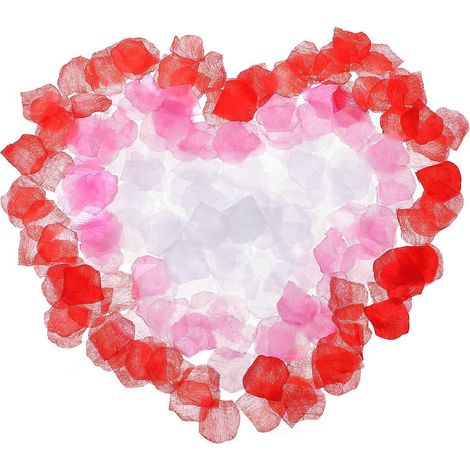 3000 Künstliche Rosenblätter Aus Seidenstoff, Dekorative Blütenblätter Für Hochzeiten