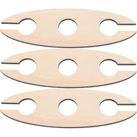 3-teiliges Weinregal-set Aus Holz In Rot (khaki) – 22,00 X 7,00 X 0,50 Cm – Khaki