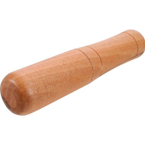 Stößel Aus Naturholz, Leicht Zu Reinigendes Mahlwerkzeug, Ergonomischer Stößel Mit Langem Griff – 18,00 X 4,00 X 4,00 Cm – Khaki