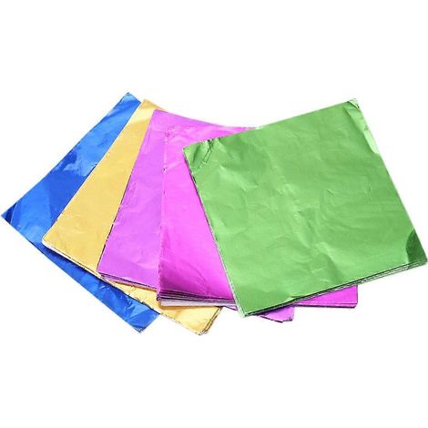 Lebensmittelechte Aluminiumfolienbeutel Mit Glatter Oberfläche Zum Verpacken Von Pralinen, Bonbons, Badebomben Und Geschenken (8 X 8 Cm) – 8,00 X 8,00 X 0,01 Cm