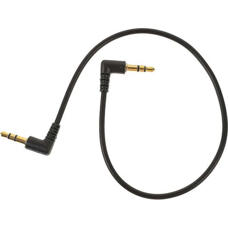 Trs-audiokabel, Aux-kabel, 90°-winkel-kopfhörerkabel, Audio-verlängerungskabel – 31,50 X 2,70 X 0,60 Cm – Schwarz