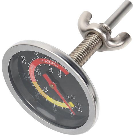 Grillthermometer Aus Edelstahl (schwarz) - 8 X 6 Cm - Schwarz