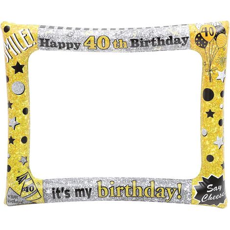 Aufblasbarer Pvc-fotorahmen Mit Kreativem Ballon-design – Requisite Für Die Fotokabine – 71 X 58 Cm