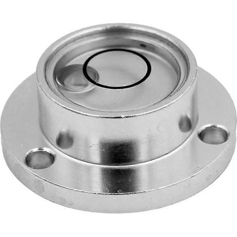 Runde Wasserwaage, Hochpräzise Edelstahl-wasserwaage, Kleine Wasserwaage Für Wohnmobile – 3,10 X 1,10 X 1,10 Cm – Silber