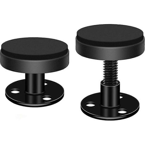 2 Verstellbare Gewinde-kopfteilstabilisatoren Für Antivibrations-bettgestelle – 4,40 X 3,70 X 3,30 Cm – Schwarz