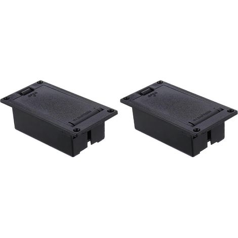 X 9v-batteriepacks Für Aktive Gitarren- Und Bass-tonabnehmer – 7,25 X 3,85 Cm – Schwarz