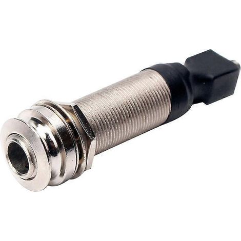 Metall-klinkenstecker Mit Loch Für Gitarren- Oder Ukulelen-tonabnehmer – 6,2 X 1,7 Cm