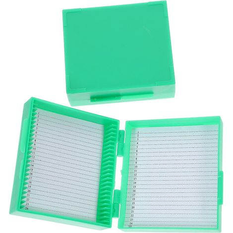 Aufbewahrungsboxen Für Mikroskop-objektträger Mit Mehreren Fächern – 9 X 8 Cm – Farbe Zufällig