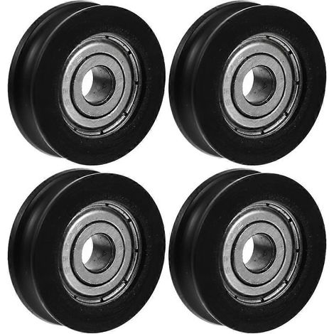 U-förmige Führungsrollen Für Tür- Und Fensterbeschläge – 2 X 2 X 0,7 Cm – Schwarz