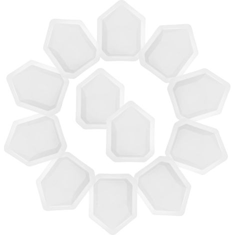 Set Mit 20 Wiederverwendbaren Wägeschalen Für Pulverlabore. – 5,60 X 4,30 X 1,50 Cm – Weiß