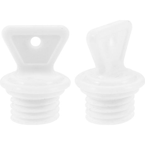 Set Mit 2 Tragbaren Wärmflaschenverschlüssen – 4,50 X 3,50 X 3,50 Cm – Weiß