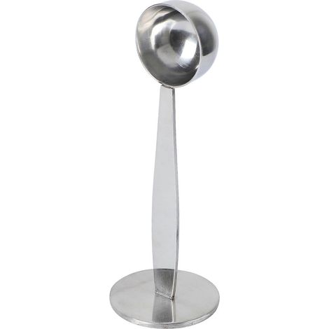 2-in-1 Kaffeetamper Aus Edelstahl Mit Löffel, Professioneller Espressotamper Für Cafés Und Zuhause (silber) – 14,25 Cm – Silber