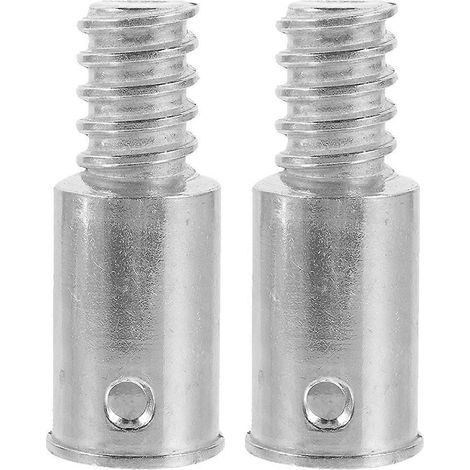 Verlängerungsadapter Für Besenstiele Von American Thread (2 Stück) – 6,50 X 2,50 X 2,50 Cm – Silber