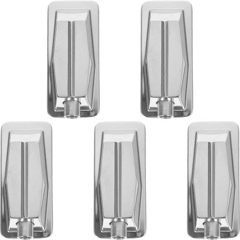 Set Mit 5 Ersatz-metall-snare-drum-halterungen Für Jazz-drums (silber) – 5,7 X 2,5 Cm – Silber