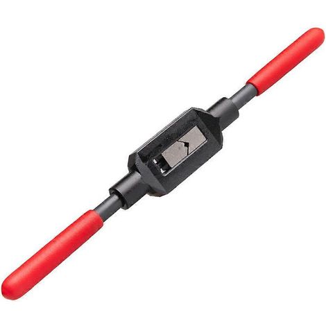 Verstellbarer Gewindebohrerschlüssel, Robustes Gewindeschneidwerkzeug, Praktisches Handwerkzeug (rot) - 18,5 X 3 Cm - Rot