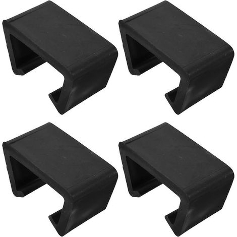 Set Mit 4 Robusten 6 Cm Stuhlclips, Kreative Sofaclips, Langlebige Rattan-möbelclips, Wohnaccessoire Für Zuhause, Geschäft Oder Büro (schwarz) - 7,4 X 4 Cm-b