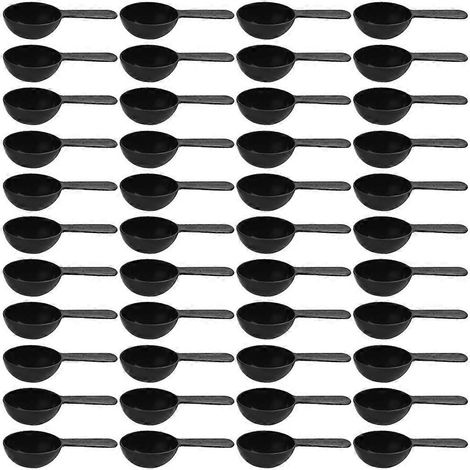 Set Mit 50 Messlöffeln Aus Kunststoff Für Kaffeebohnen, Ideal Für Cafés Und Geschäfte. – 9,50 X 3,50 X 2,50 Cm – Schwarz