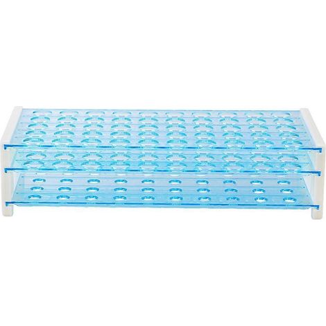Reagenzglasständer, Zentrifugenröhrchenhalter, Laborreagenzglasorganizer (50 Löcher) – 21,40 X 11,20 X 6,70 Cm