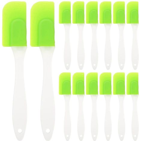 Set Mit 12 Professionellen, Wiederverwendbaren Silikon-gebäckspateln. – 17,5 X 3 X 0,8 Cm – Farbe Zufällig