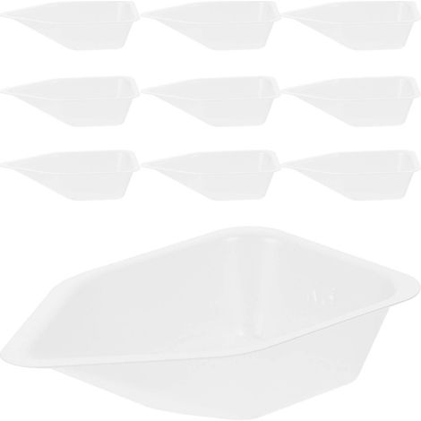 10 Wiederverwendbare Wiegeschalen Aus Kunststoff Für Die Pulverdosierung Im Labor – 5,60 X 3,40 X 1,30 Cm