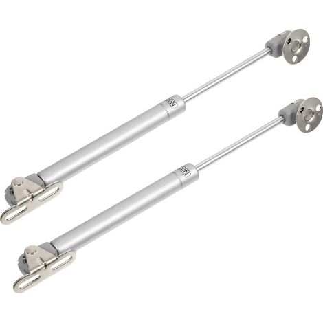 1 Paar Hydraulische Gasdruckfedern Zum Sicheren Anheben Und Halten Von Deckeln – 25,5 X 1,4 X 1,2 Cm – Silber