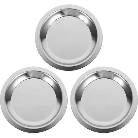 Set Mit 3 Weinuntersetzern Aus Hitzebeständigem Edelstahl Für Teetassen. – 11,50 X 11,50 X 1,00 Cm
