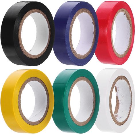 Packung Mit 6 Rollen Multifunktionalem Isolierband Für Den Innenbereich. – 1000,00 X 1,50 X 0,01 Cm