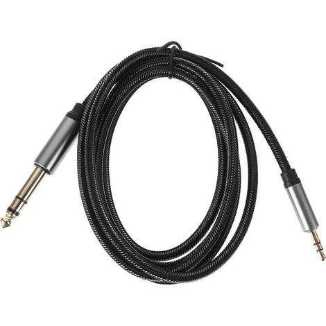 3,5-mm-auf-6,35-mm-stereo-audiokabel Für Mobiltelefon, Computer Und Audioverstärker – 150,00 X 1,10 X 1,10 Cm – Schwarz