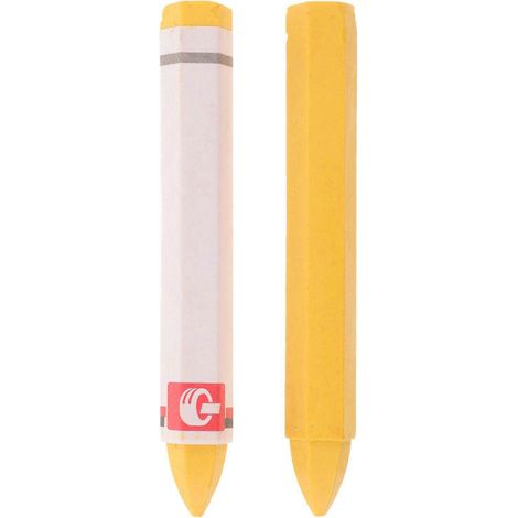 Set Mit 2 Reifenmarkierstiften, Reifenwachsstiften, Reifenreparaturmarkierstiften, Autoreifenmarkierstiften – 10,00 X 1,50 X 1,50 Cm – Gelb