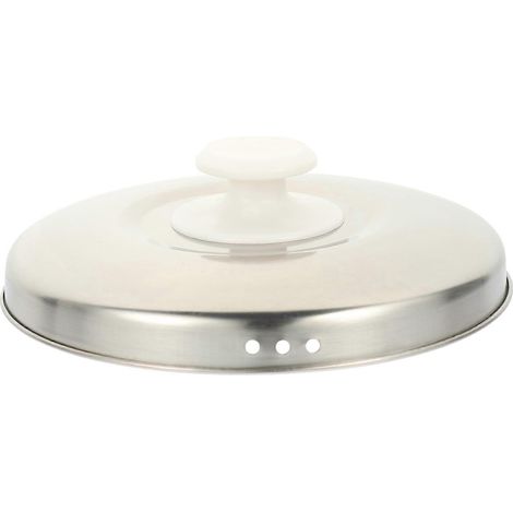 Reiskocherdeckel Aus Metall, Vielseitig Einsetzbar, Ideal Zum Kochen – 17,30 X 17,30 X 2,00 Cm – Silber