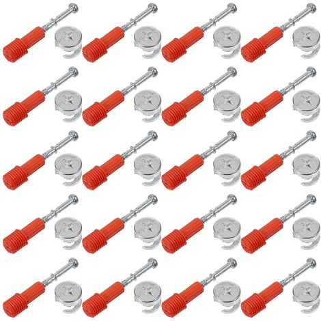 30 Sets Sicherheitsschlösser Für Möbel, 3-in-1 Nockenschlösser Für Schränke Und Möbel – 5 X 1 Cm