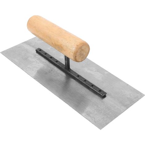 Glättkelle, Stahlkelle, Feinkelle, Verputzwerkzeug Mit Holzgriff – 20,50 X 8,50 X 6,00 Cm