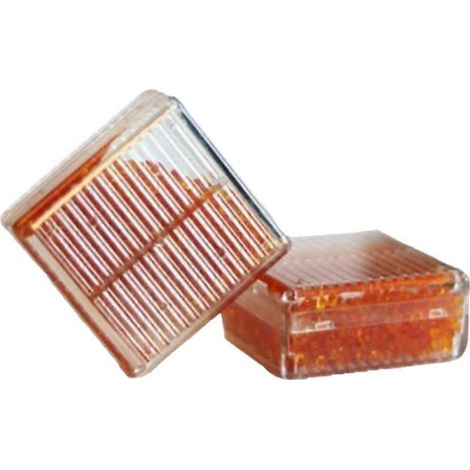 Set Mit 2 Entfeuchtungsboxen, Feuchtigkeitsabsorbern, Geruchsneutralisierern Und Feuchtigkeitsschutz Für Kleiderschränke (orange) – 5,5 X 5,5 X 2,5 Cm – Orange